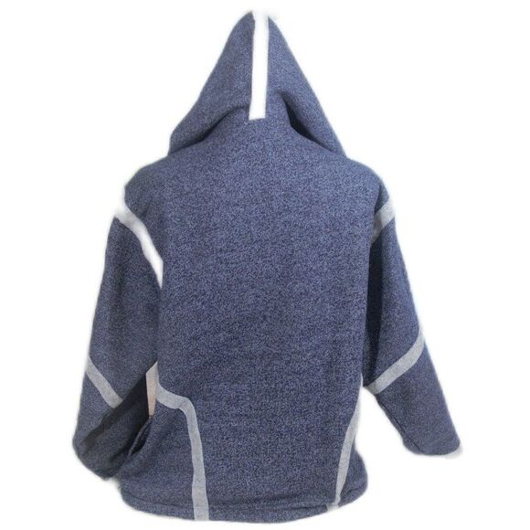 Double Zero Hooded Cardigan Jacket Open Front Long Sleeve Size Small Oversized - Picture 5 of 9